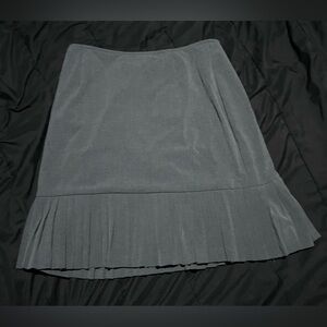 90s y2k gray pleated midi skirt